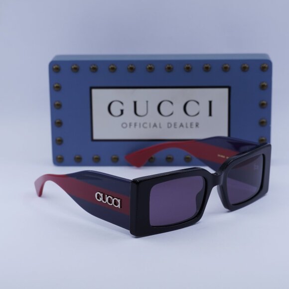 Final Price! Gucci GG1860S 004 Black/Blue/Red Sunglasses